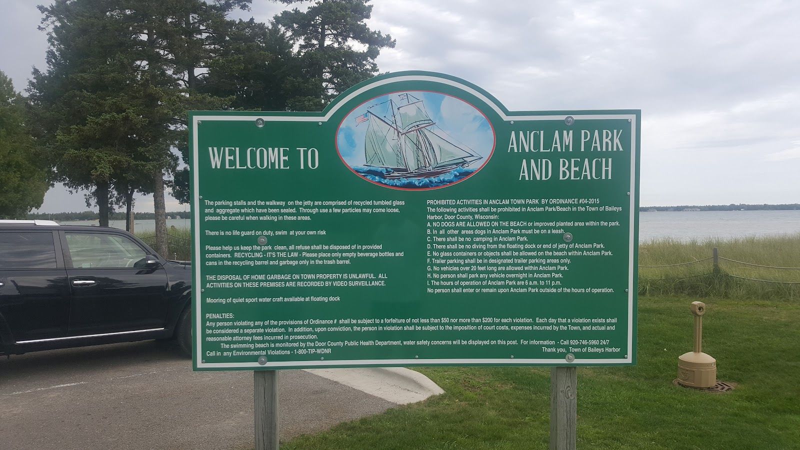 Anclam Park & Beach, Baileys Harbor